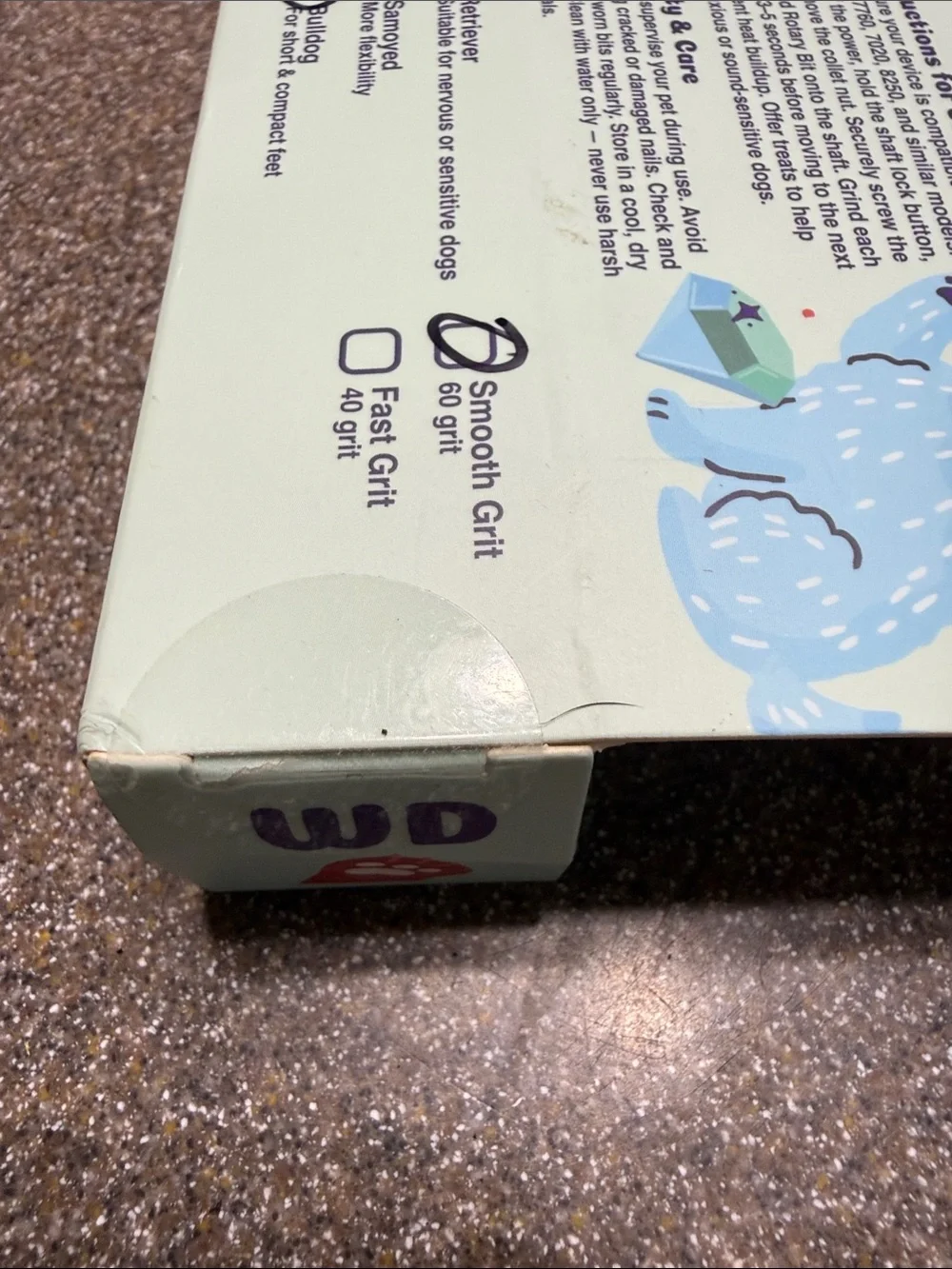Waggy Dog Pet Nail Grinder Bit - Mint & Teal Packaging